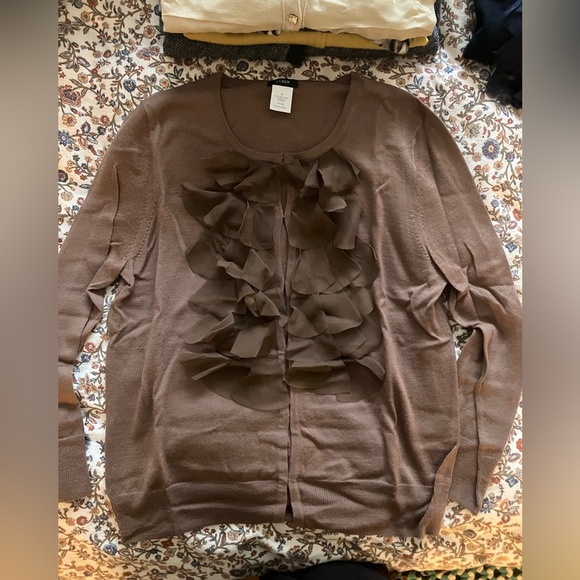 Vintage J.Crew Ruffled Cardigans - Picture 7 of 8